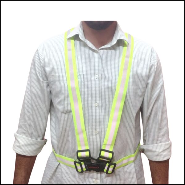 High Visibility Green & Orange Reflective Belt