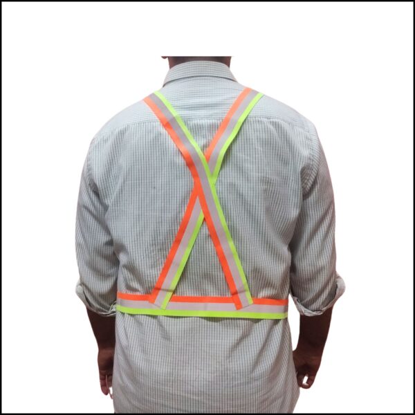 High Visibility Green & Orange Reflective Belt